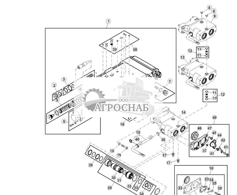 Верхняя крышка и коллектор селективного контрольного клапана - ST75386 670.jpg